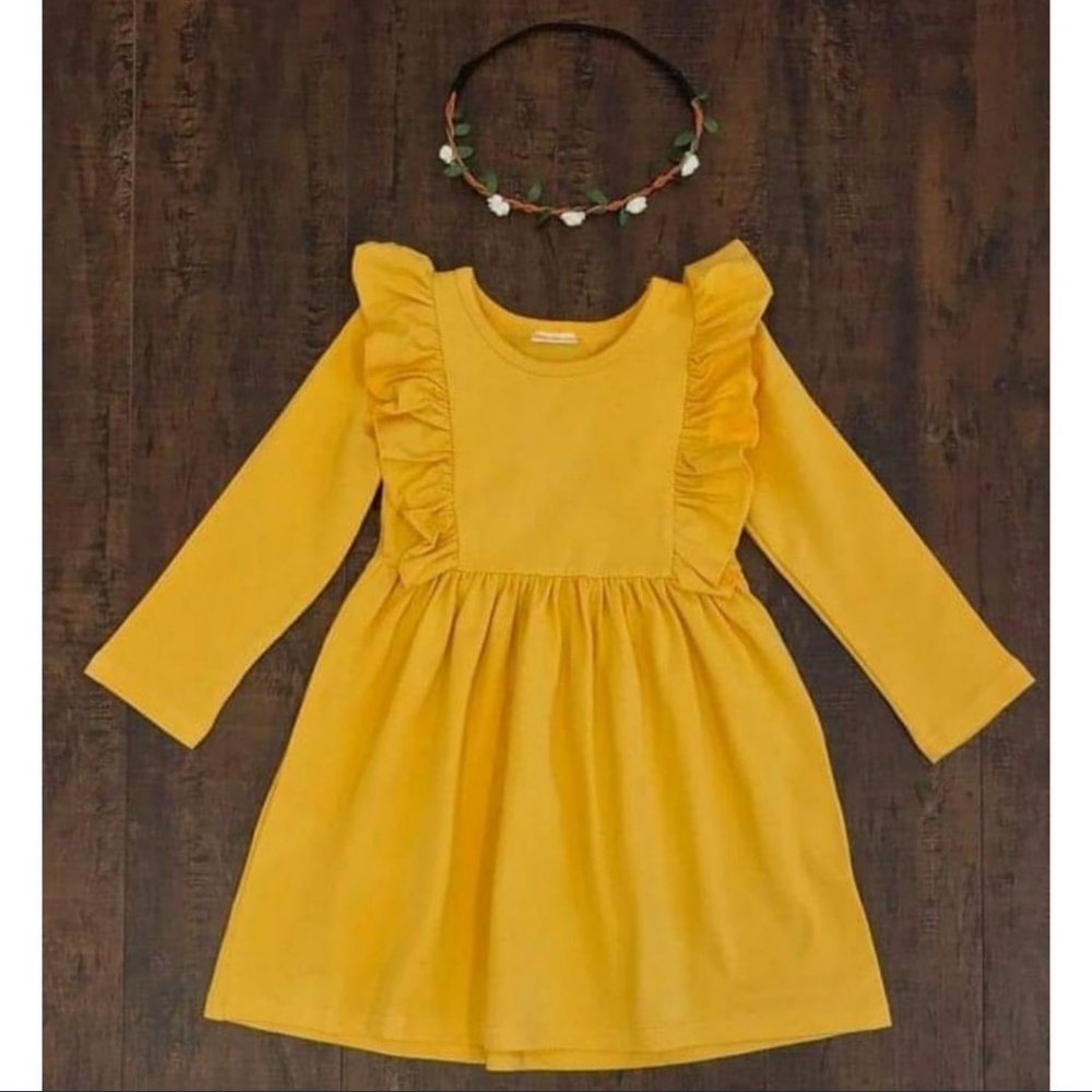 "Evelyn" Flutter Sleeve Dress- 12m-10